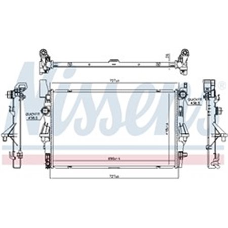 606021 Kylare, motorkylning NISSENS