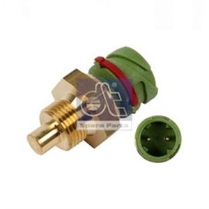 DT SPARE PARTS 6.27355 - Coolant temperature sensor (number of pins: 2, green) fits: RVI MIDLUM DCI4-B-MIDR06.02.26Y/41 01.00-
