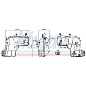 NISSENS 996166 - Coolant expansion tank (with plug, with level sensor) fits: LAND ROVER RANGE ROVER IV, RANGE ROVER SPORT II 08.