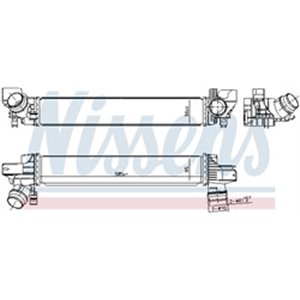 NISSENS 961233 - Intercooler fits: BMW 2 (F45), X1 (F48), X2 (F39); MINI COUNTRYMAN (F60) 1.5H 11.14-