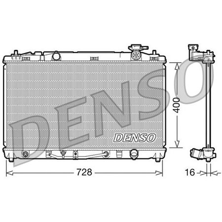 DRM50042 Kylare, motorkylning DENSO