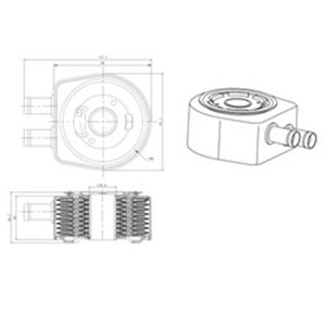 31834 Oil Cooler, engine oil NRF - Top1autovaruosad