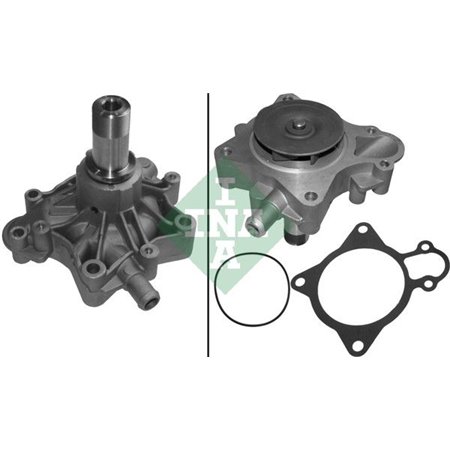 INA 538 0575 10 - Water pump fits: IVECO DAILY IV, DAILY V, MASSIF F1CE0481A-F1CE3481L 05.06-02.14