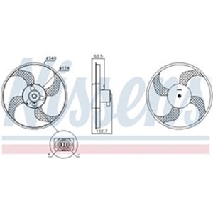 85928 Ventilaator,mootorijahutus NISSENS - Top1autovaruosad