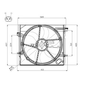 47897 Fan, engine cooling NRF - Top1autovaruosad