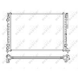 NRF 58242 Mootori radiaator sobib: RENAULT ESPACE III, LAGUNA I 1.6 2.0 11.