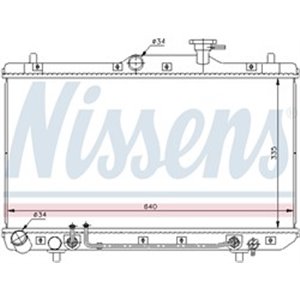 NIS 67023 Mootori radiaator sobib: HYUNDAI ACCENT II 1.3/1.5/1.6 01.00 11.0