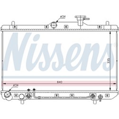 67023 Radiaator,mootorijahutus NISSENS