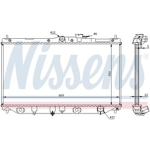 62279A Radiator, engine cooling NISSENS - Top1autovaruosad