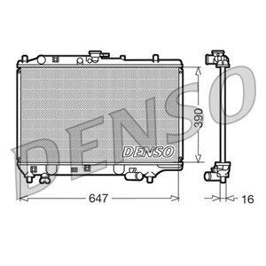 DRM44006 Mootori radiaator sobib: MAZDA 323 C IV, 323 F IV, 323 III, 323 S