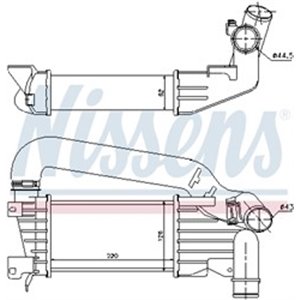 NISSENS 96592 - Intercooler fits: CHEVROLET CAPTIVA; OPEL ASTRA H, ASTRA H GTC 1.7D/2.2D 03.04-