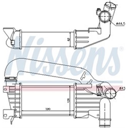 96592 Ladda Luftkylare NISSENS