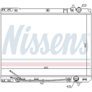 NISSENS 66671 - Engine radiator fits: KIA CARNIVAL III 2.9D 04.06-