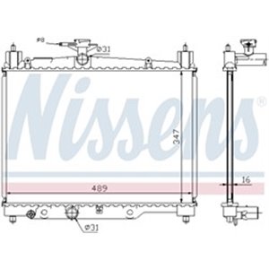 NIS 64789A Mootori radiaator sobib: TOYOTA YARIS 1.0/1.3 04.99 09.05