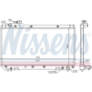 NISSENS 64706 - Engine radiator fits  TOY - Top1autovaruosad