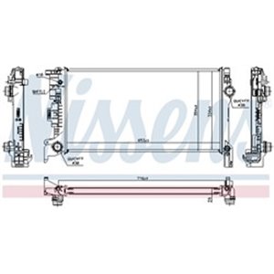 NIS 606564 Mootori radiaator (Automaatne/Manuaalne) sobib: VOLVO S90 II, V60