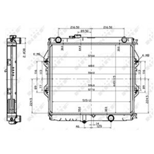 NRF 53151 Mootori radiaator sobib: TOYOTA HILUX VI 2.5D 11.01 07.05