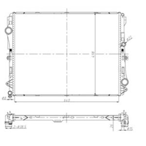 NRF 50041 Mootori radiaator sobib: MERCEDES CLS (C257), E (A238), E (C238),