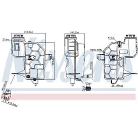 996242 Expansion Tank, coolant NISSENS