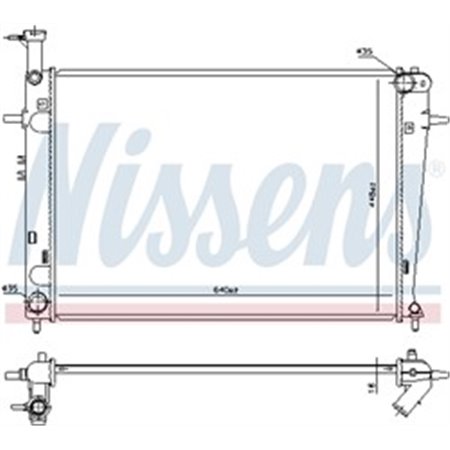 675003 Radiator, engine cooling NISSENS