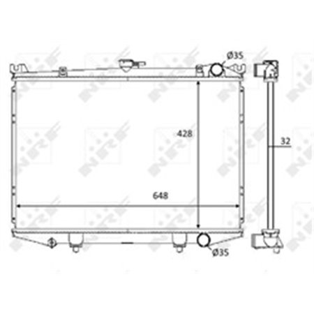 59114 Radiaator,mootorijahutus NRF