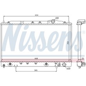 62865 Radiator, engine cooling NISSENS - Top1autovaruosad