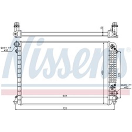 60241 Kylare, motorkylning NISSENS