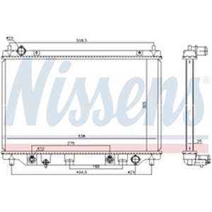 NISSENS 68552 - Engine radiator (Automatic) fits: MAZDA 2 1.3-1.6D 07.07-06.15