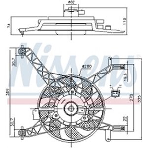 85751 Fan, engine cooling NISSENS - Top1autovaruosad