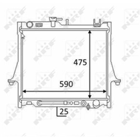 58480 Radiaator,mootorijahutus NRF