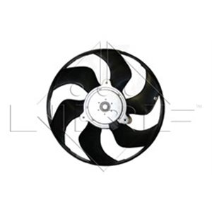 NRF 47372 - Radiator fan fits: NISSAN MICRA C+C III, MICRA III, NOTE; RENAULT CLIO III, MODUS, TWINGO II, WIND 1.2-1.6 01.03-