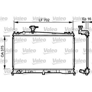 VAL735053 Mootori radiaator sobib: MAZDA 6 1.8/2.0 06.02 08.07