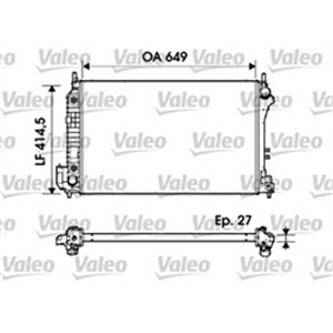 VALEO 732947 - Engine radiator fits: CADILLAC BLS; HYUNDAI GRAND SANTA FÉ; SAAB 9-3 2.0/2.0ALK/2.2D 09.02-