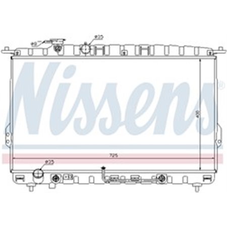 67028 Radiator, engine cooling NISSENS