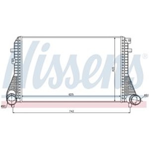 96542 Charge Air Cooler NISSENS - Top1autovaruosad