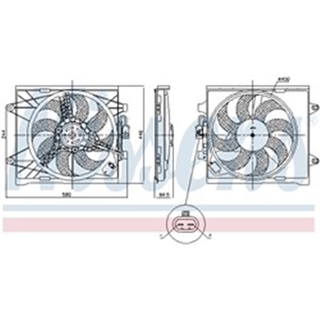 85921 Fan, engine cooling NISSENS