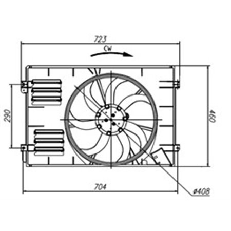 47925 Ventilaator,mootorijahutus NRF