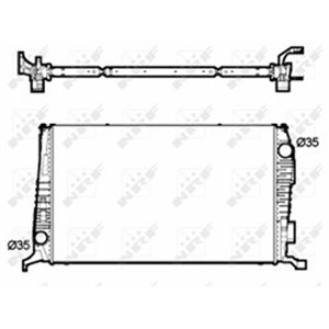 NRF 53138 Mootori radiaator sobib: DACIA DUSTER, DUSTER/SUV 1.5D 06.10 