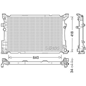 DRM17054 Mootori radiaator (Automaatne) sobib: MERCEDES A (W176), B SPORTS