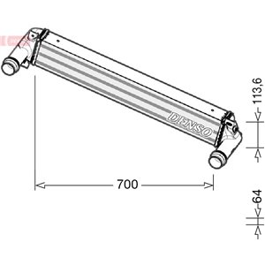 DENSO DIT06010 - Intercooler fits: JEEP CHEROKEE 2.0D/2.2D 04.14-08.18