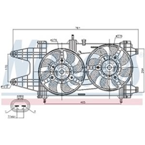 85481 Fan, engine cooling NISSENS - Top1autovaruosad