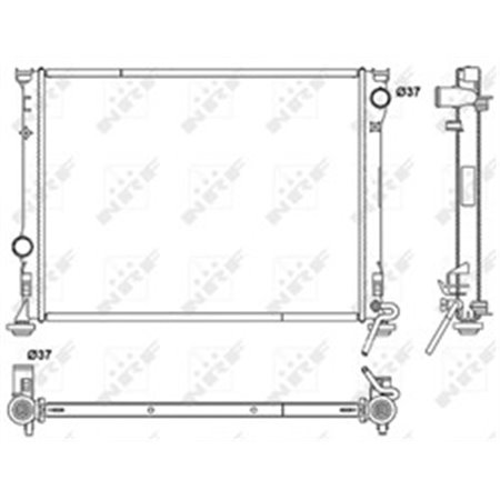 NRF 53041 Mootori radiaator sobib: CHRYSLER 300C 2.7 6.4 09.04 