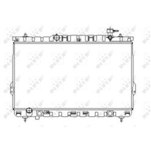 NRF 53357 Mootori radiaator sobib: HYUNDAI SANTA FÉ I 2.0/2.0D/2.4 02.01 03