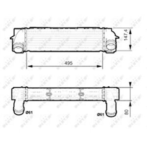 NRF 30524 - Intercooler fits: BMW X3 (F25), X4 (F26) 1.6/2.0/2.0D 09.10-03.18