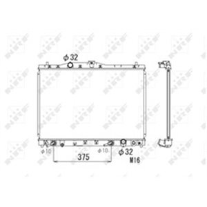 NRF 53677 Mootori radiaator sobib: HONDA LEGEND III 3.5 02.96 10.97