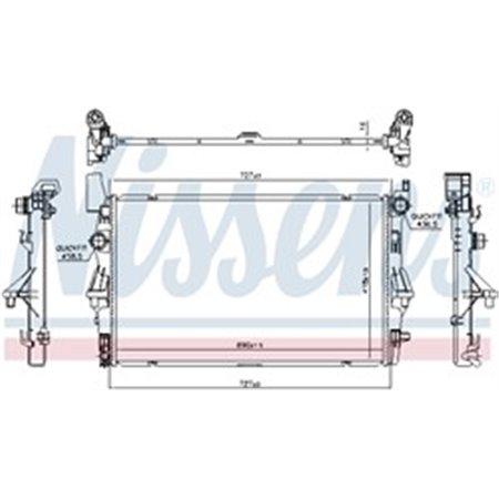 606022 Radiaator,mootorijahutus NISSENS