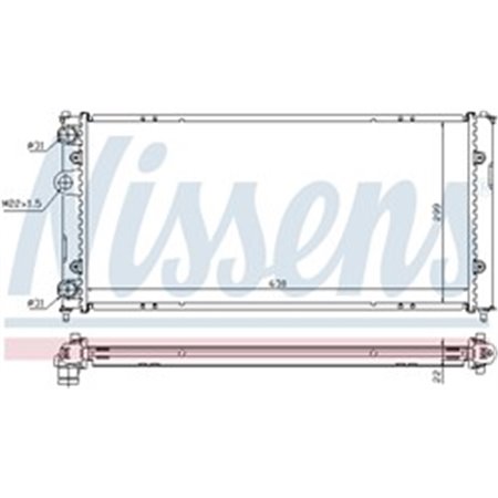 673001 Radiator, engine cooling NISSENS