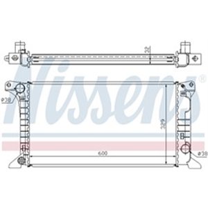 NIS 62369A Mootori radiaator (Manuaalne) sobib: FORD TRANSIT 1.6/2.0/2.5D 09