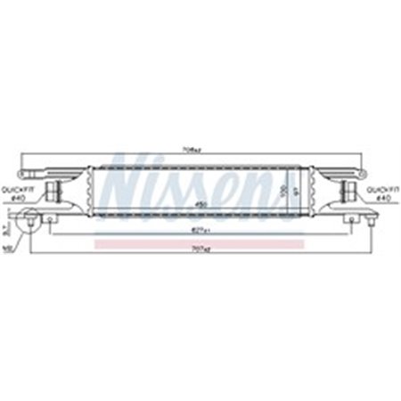 96589 Kompressoriõhu radiaator NISSENS