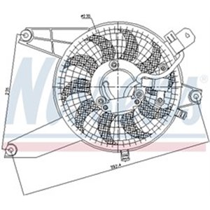 85370 Вентилятор, охлаждение двигателя NISSENS - Top1autovaruosad